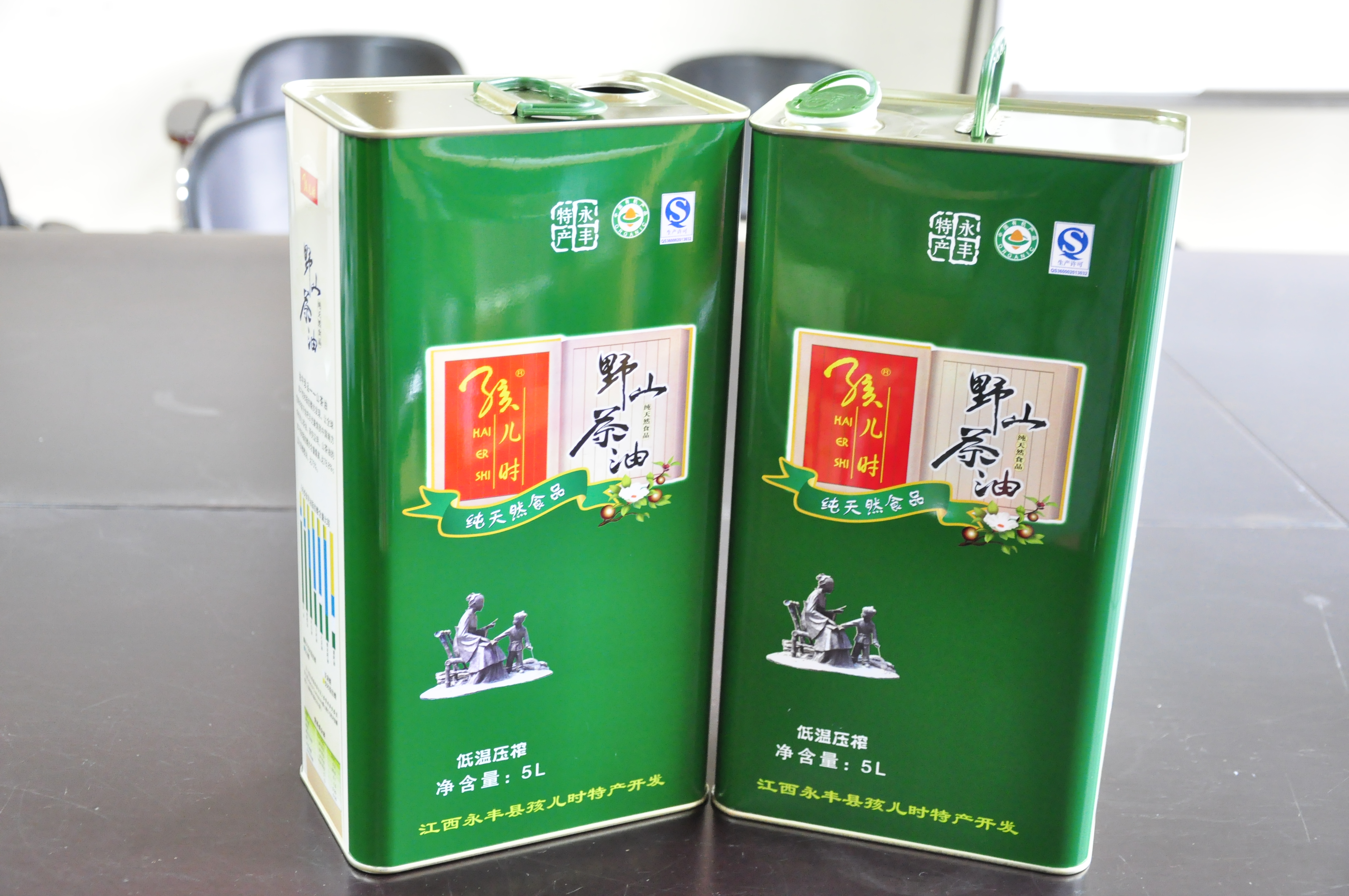 江西5升野山茶油鐵罐包裝定制 江西茶油鐵桶